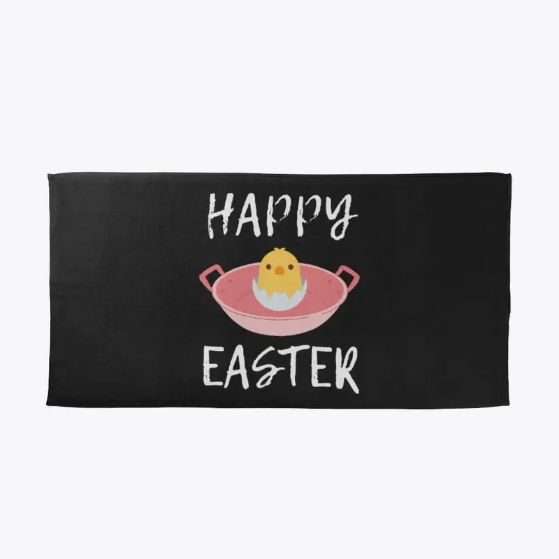 HAPPY EASTER - chick in a pan